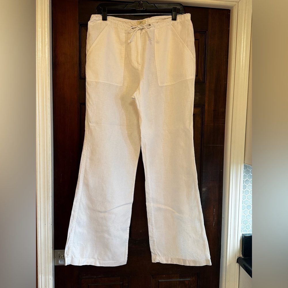 Women’s White Drawstring Pants